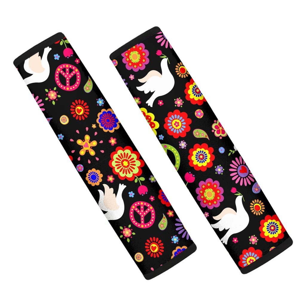 Peace Sign Hippie Seat Belt Cover-grizzshop