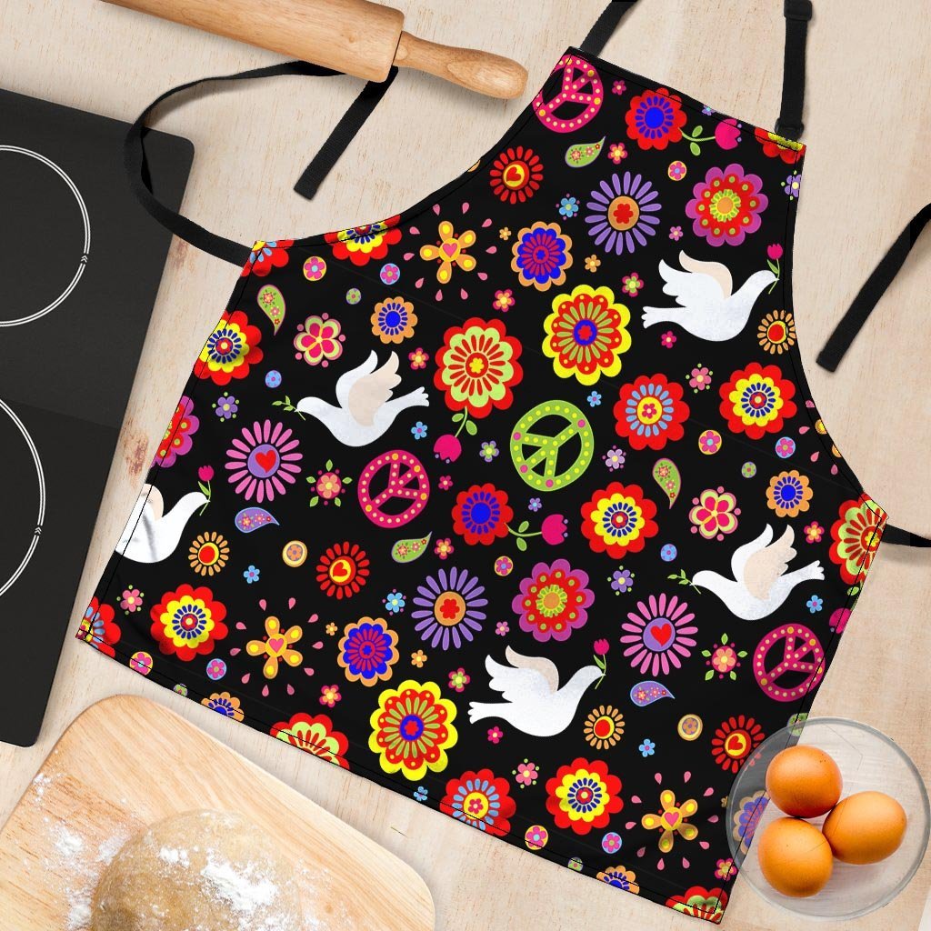 Peace Sign Hippie Women's Apron-grizzshop