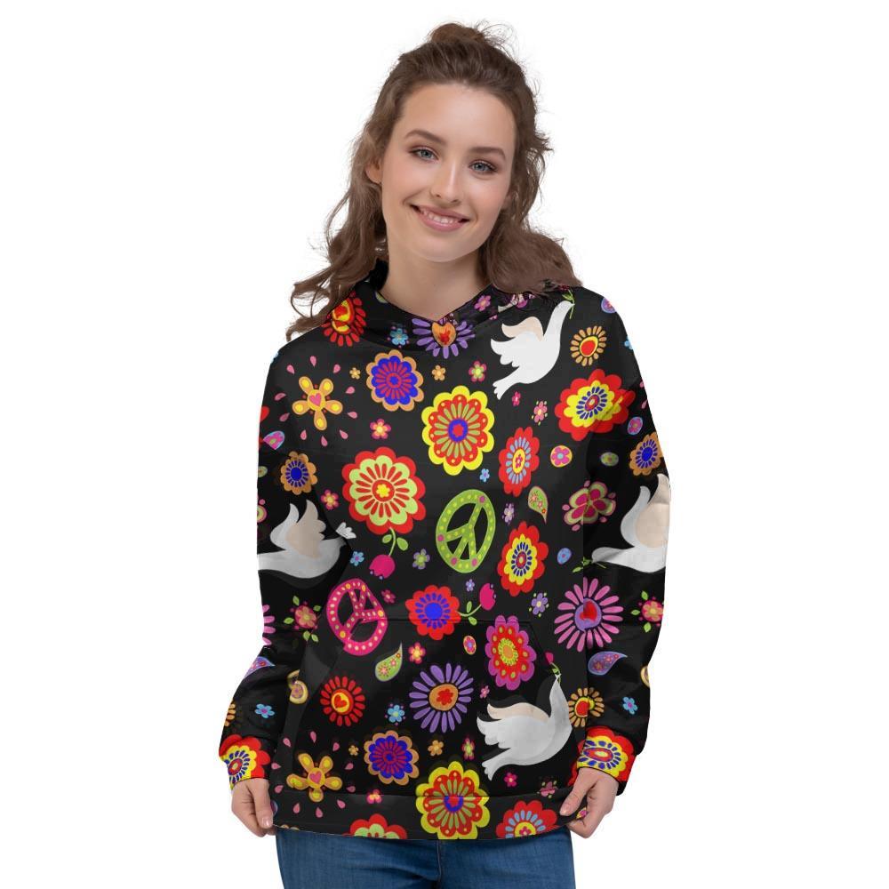 Peace Sign Hippie Women's Hoodie-grizzshop