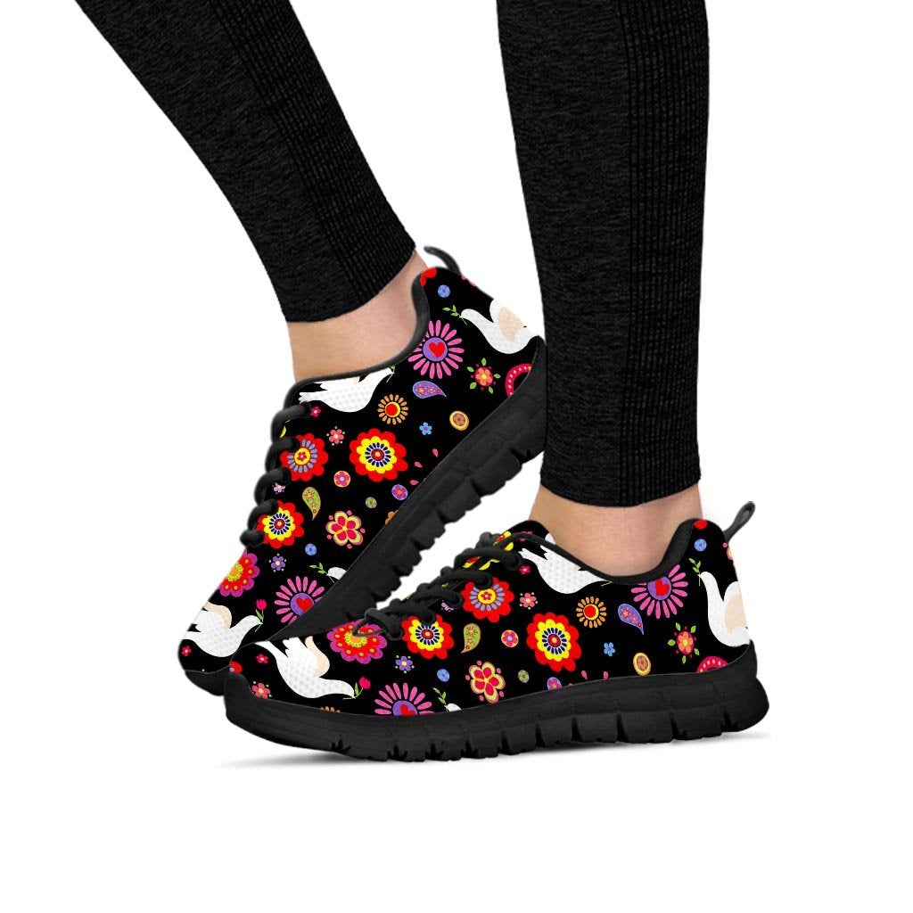 Peace Sign Hippie Women's Sneakers-grizzshop