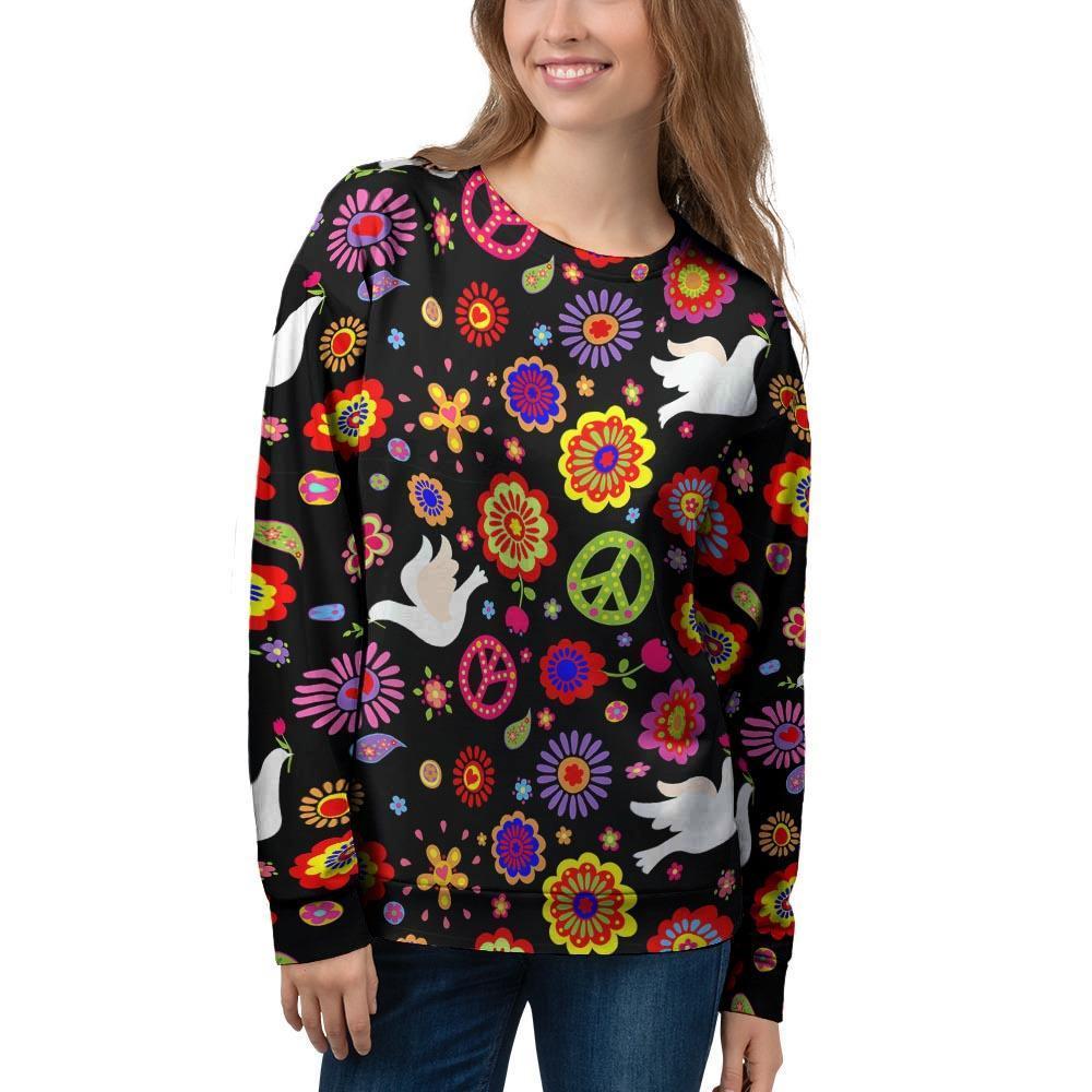 Peace Sign Hippie Women's Sweatshirt-grizzshop