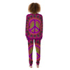 Peace Sign Psychedelic Hippie Print Women's Pajamas-grizzshop