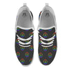 Peace Sign Rainbow LGBT Print Pattern White Athletic Shoes-grizzshop