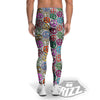 Peace Signs Zebra Print Pattern Men's Leggings-grizzshop