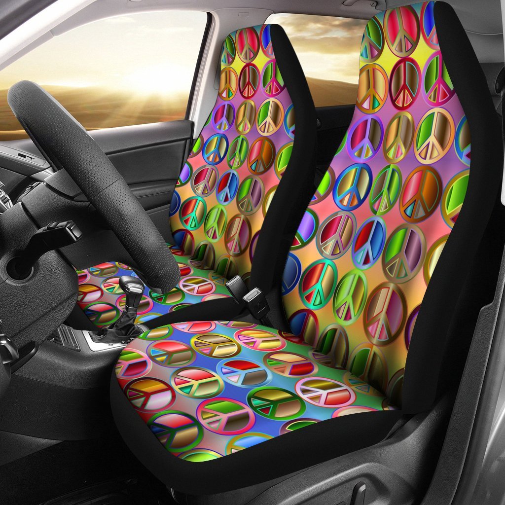 Peace Symbols Car Seat Cover-grizzshop