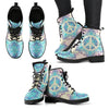 Peace and Mandala Women's Leather Boots-grizzshop