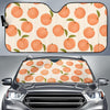 Peach Pattern Print Car Sun Shade-grizzshop