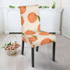 Peach Pattern Print Chair Cover-grizzshop