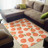 Peach Pattern Print Floor Mat-grizzshop