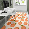 Peach Pattern Print Floor Mat-grizzshop