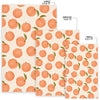 Peach Pattern Print Floor Mat-grizzshop