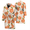 Peach Pattern Print Men Long Robe-grizzshop