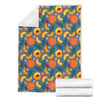 Peach Print Pattern Blanket-grizzshop