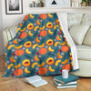 Peach Print Pattern Blanket-grizzshop