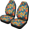 Peach Print Pattern Universal Fit Car Seat Cover-grizzshop
