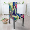 Peacock Feather Floral Pattern Print Chair Cover-grizzshop