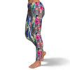 Peacock Feather Floral Pattern Print Pattern Women Leggings-grizzshop