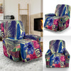 Peacock Feather Floral Pattern Print Recliner Cover-grizzshop