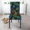 Peacock Feather Pattern Print Chair Cover-grizzshop