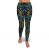 Peacock Feather Pattern Print Pattern Women Leggings-grizzshop