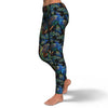 Peacock Feather Pattern Print Pattern Women Leggings-grizzshop