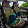 Peacock Pattern Print Universal Fit Car Seat Cover-grizzshop