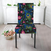 Peacock Rose Feather Pattern Print Chair Cover-grizzshop