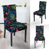 Peacock Rose Feather Pattern Print Chair Cover-grizzshop