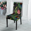 Peacock Rose Pattern Print Chair Cover-grizzshop