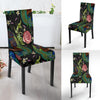 Peacock Rose Pattern Print Chair Cover-grizzshop