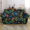 Peacock Rose Pattern Print Loveseat Cover-grizzshop