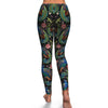 Peacock Rose Pattern Print Pattern Women Leggings-grizzshop