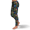 Peacock Rose Pattern Print Pattern Women Leggings-grizzshop