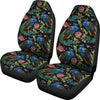 Peacock Rose Pattern Print Universal Fit Car Seat Cover-grizzshop