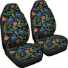 Peacock Rose Pattern Print Universal Fit Car Seat Cover-grizzshop