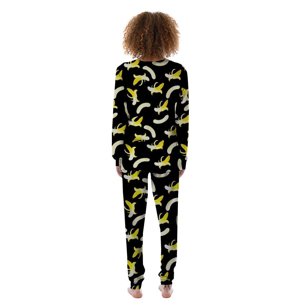 Peeled Banana Print Pattern Women's Pajamas-grizzshop