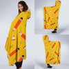 Pencil Pattern Print Hooded Blanket-grizzshop