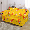 Pencil Pattern Print Loveseat Cover-grizzshop