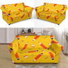 Pencil Pattern Print Loveseat Cover-grizzshop