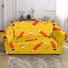 Pencil Pattern Print Loveseat Cover-grizzshop