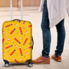Pencil Pattern Print Luggage Cover Protector-grizzshop