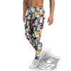 Penguin Criminal Print Pattern Men's Leggings-grizzshop