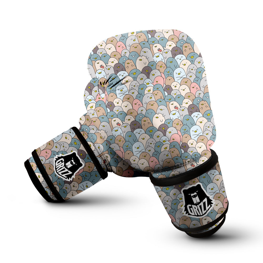 Penguin Cute Colorful Print Pattern Boxing Gloves-grizzshop
