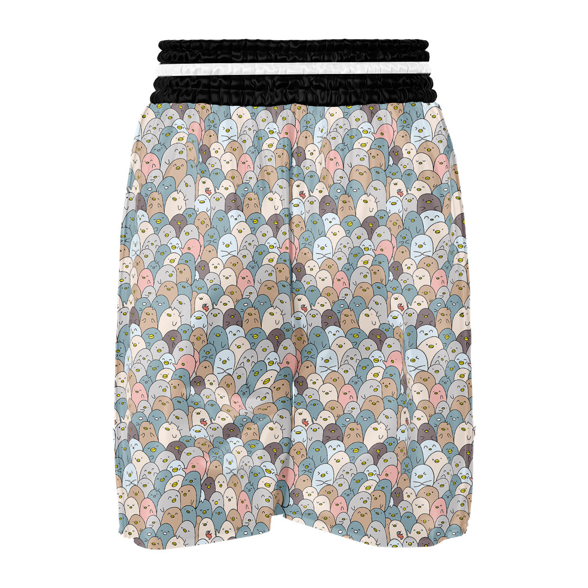 Penguin Cute Colorful Print Pattern Boxing Shorts-grizzshop
