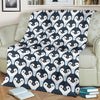 Penguin Face Pattern Print Blanket-grizzshop