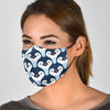 Penguin Face Pattern Print Face Mask-grizzshop