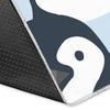 Penguin Face Pattern Print Floor Mat-grizzshop