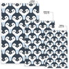 Penguin Face Pattern Print Floor Mat-grizzshop