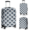 Penguin Face Pattern Print Luggage Cover Protector-grizzshop