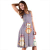 Penguin Pattern Print Dress-grizzshop